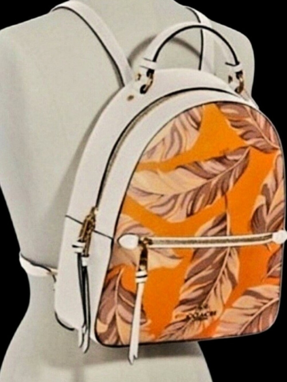 FREE SHIP 🚨 Coach Jordyn Backpack Banana Leaves NWOT No Calls Outs